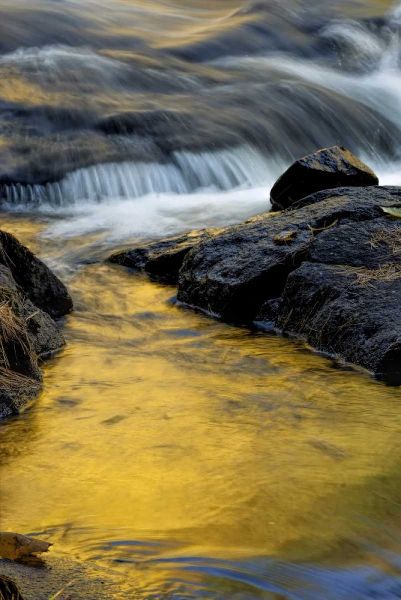 NY, Adirondack Mts Stream at Buttermilk Falls
